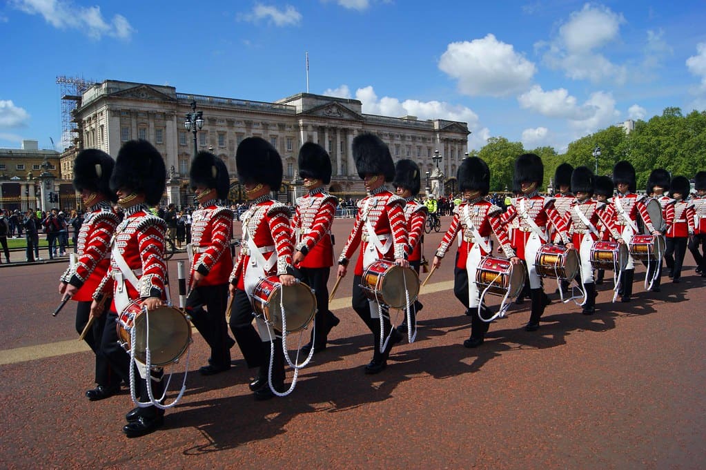 Cambio de guardia frente al Palacio de Buckingham