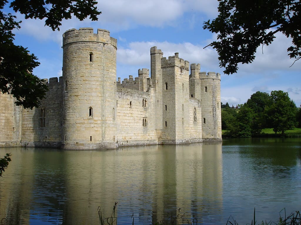 Castillo de Bodiam, en el sureste de Inglaterra